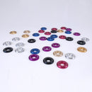 Skunk2 Small Aluminum Fender Washer Kit 16.8mm Black (Pack of 6) - 649-05-0215
