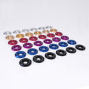 Skunk2 Large Aluminum Fender Washer Kit 20mm Black (Pack of 6) - 649-05-0225