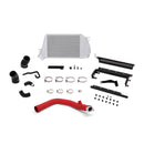 Mishimoto Subaru WRX 2015-2021 Performance Silver Top Mount Intercooler and Red Charge-Pipe Kit - MMTMIC-WRX-15RSL