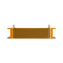 Mishimoto Universal 10-Row Oil Cooler, -8AN, Gold - MMOC-10-8GD
