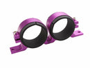 Fuel Pump Dual Bracket for Bosch 044 or similar 60mm OD, Purple - FPDB-PUR