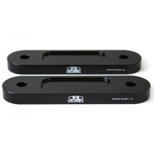 Blox Honda S2000 Racing Front 12mm Thin Spacer Bump Steer Kit - Black (Lowered 1" and more) - BXSS-20354-12-BK