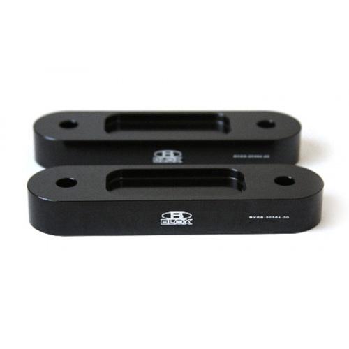 Blox Honda S2000 Racing Front 20mm Thick Spacer Bump Steer Kit - Black (Lowered 1" and more) - BXSS-20354-20-BK