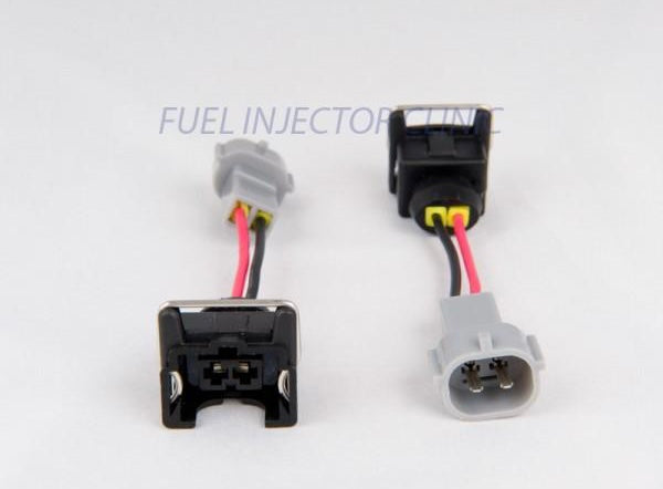 FIC Set of 4 Jetronic/EV1 (female) to Toyota (male) injector plug adaptors - PADPJtoT4