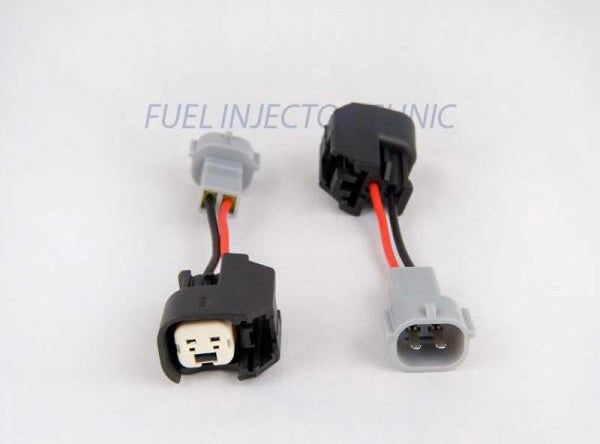 FIC Set of 4 US Car/EV6 (female) to Denso (male) injector plug adaptors - PADPUtoD4S