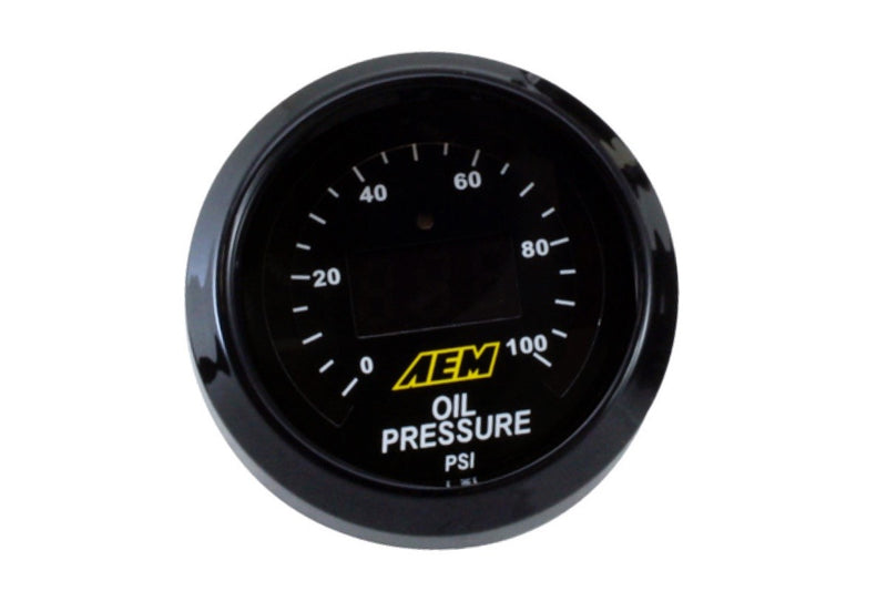 AEM Classic Series 0-100 PSI Oil/ Fuel Pressure Display Gauge - 30-4401