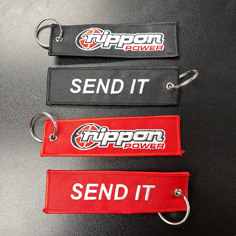 Nippon Power Embroidered Keychain Tag - SEND IT!