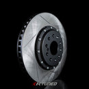 K-Tuned 2 Piece Rotor Kit - Replaces Stock Rotors - 2016+ Civic FK8 Type R - KTD-BKR-FK8