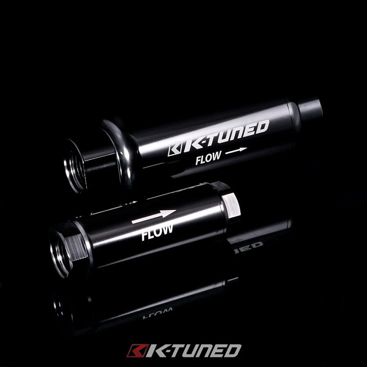 K-Tuned High-Flow Fuel Filter (8AN Inlet/Outlet) - KTD-MFF-808