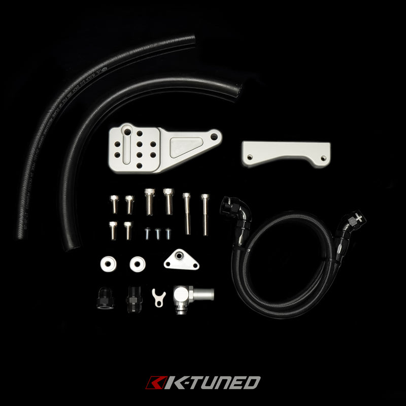 K-Tuned Power Steering Relocation Kit - 05-06 RSX - KTD-PSP-506