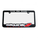Skunk2 License Plate Frame "Live The Dream" - 838-99-1450