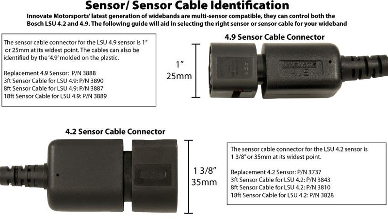 Innovate Motorsports Sensor Cable: 18 ft. (for LSU4.9) - 3889