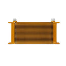 Mishimoto Universal 19 Row Oil Cooler, Gold - MMOC-19G