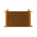 Mishimoto Universal 25-Row Oil Cooler, Gold - MMOC-25G