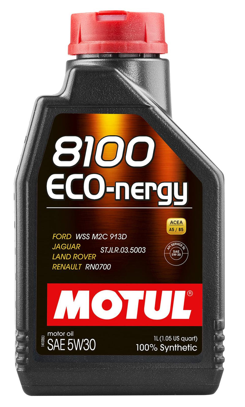 Motul 8100 ECO-nergy SAE 5W-30 100% Synthetic Engine Motor Oil Fluid  (1L=1.05QT)