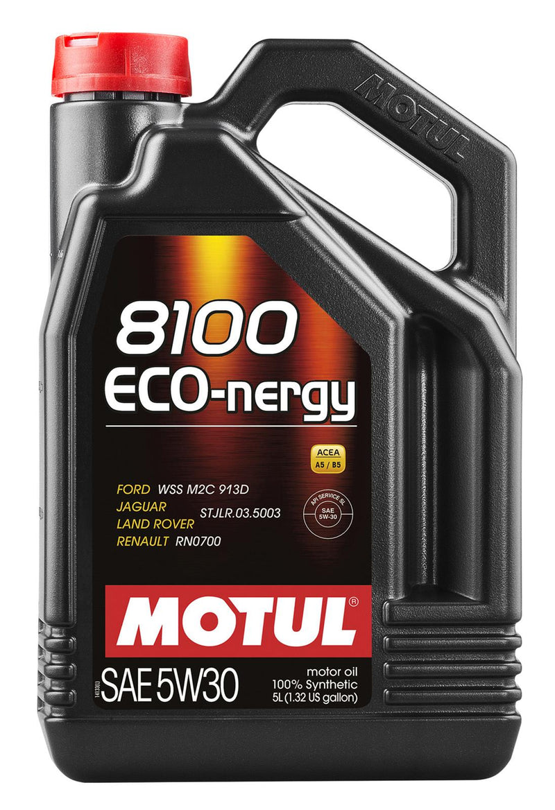 Motul 8100 5W30 ECO-NERGY Motor Oil - 5L (1.3 gal.) - 102898