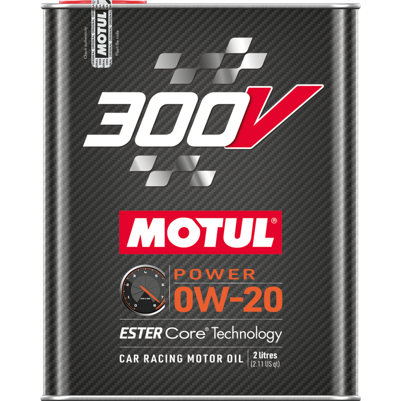 Motul 300V Power 0W20 Synthetic Racing Motor Oil 2L (2.1qt) - 110813