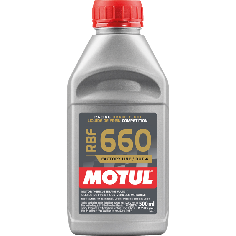 Motul RBF 660 Synthetic Brake Fluid 500ml (16.9 fl.oz.) - 101667