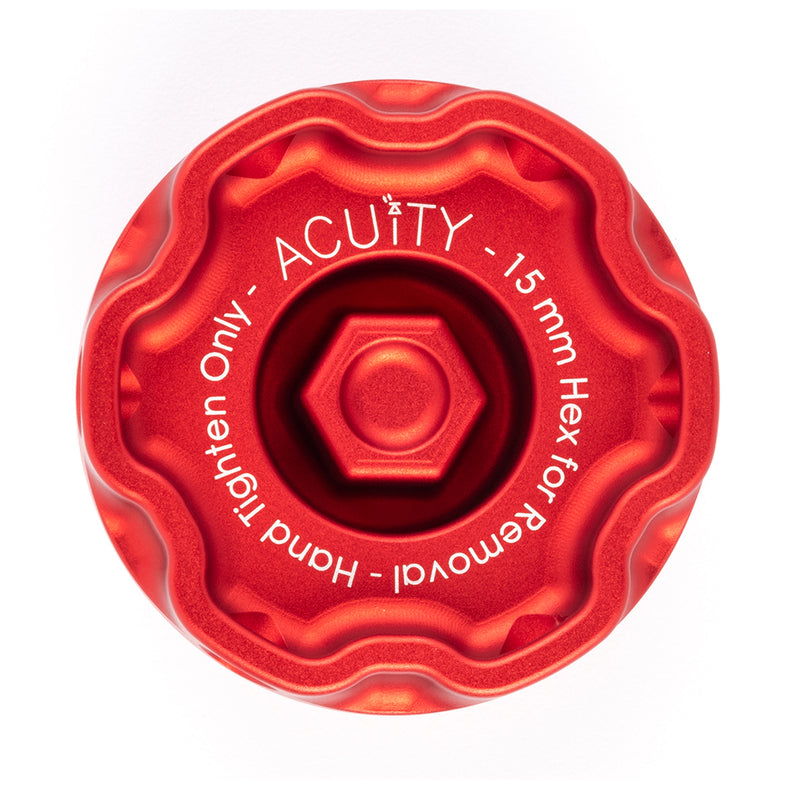 Acuity Instruments Podium Oil Cap - Satin Red - Honda Acura - 1927-RED