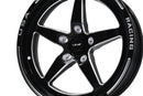 VMS Wheels Star 17x4.5 5x114.3 -25.4 Offset Black Milling Finish - VWST024