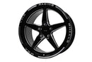VMS Wheels Star 18x10.5 5x114.3 +48 Offset Black Milling Finish - VWST051