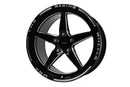 VMS Wheels Star 18x9.5 5x114.3 +40 Offset Black Milling Finish - VWST043