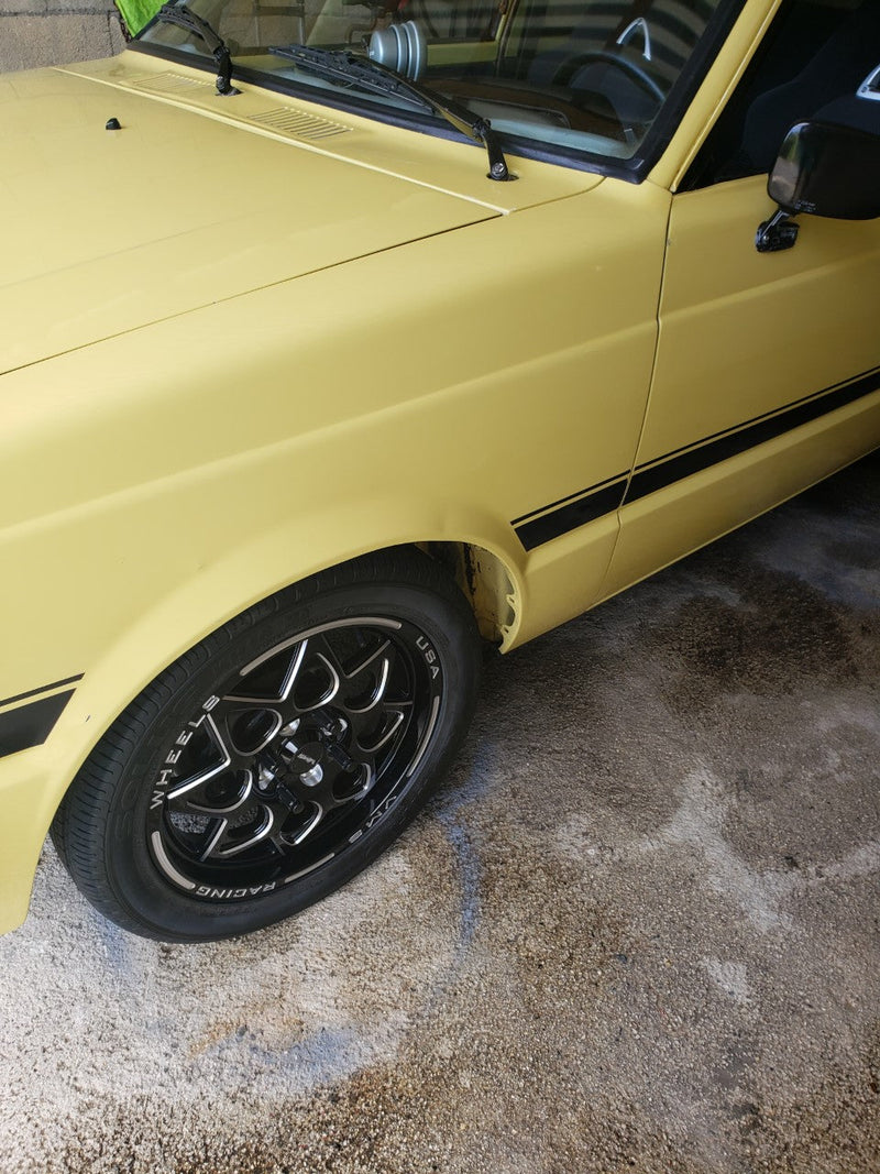 VMS Wheels Rocket 15x3.5 5x100/114.3 +10 Offset Black Milling - VWRT003