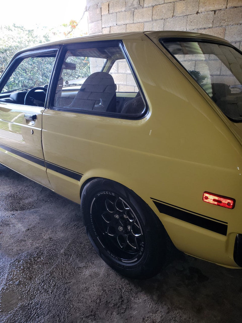 VMS Wheels Rocket 15x8 5x100/114.3 +20 Offset Black Milling - VWRT005