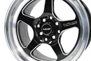VMS Wheels Mohawk 15x8 4x100/114.3 +20 Offset Gloss Black Milling Finish - VWMK001