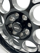 VMS Wheels Modulo 15x3.5 4x108/114.3 -13 Offset Black Milling Finish - VWMO010-B-1