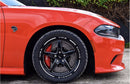 VMS Wheels Star 17x10 5x115 +30 Offset Polished Lip Black Milling Finish - VWST033