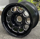 VMS Wheels Phone Dial 15x10 5x114.3 +20 Offset Black Milling Finish - VWPD007
