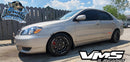 VMS Wheels Typhoon 15x8 5x100/114.3 +20 Offset Black Milling - VWTY002