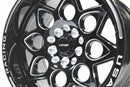 VMS Wheels Rocket 15x8 4x100/114.3 +20 Offset Black Milling - VWRT004