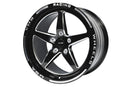 VMS Wheels Star 17x10 5x114.3 +54 Offset Black Milling Finish - VWST013