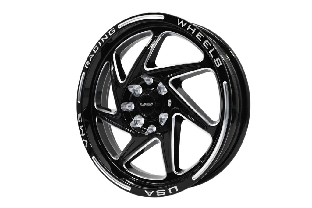 VMS Wheels Typhoon 15x3.5 5x100/114.3 +10 Offset Black Milling - VWTY0