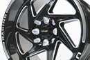 VMS Wheels Typhoon 15x8 4x100/114.3 +20 Offset Black Milling - VWTY001