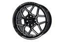 VMS Wheels Blackbird 15x7 5x100 +35 Offset Gloss Black Milling - VWBB004