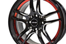 VMS Wheels Reaction 15x7 4x100/114.3 +35 Offset Gloss Black Milling Finish - VWRN001