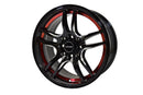 VMS Wheels Reaction 15x7 4x100/114.3 +35 Offset Gloss Black Milling Finish - VWRN001