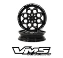 VMS Wheels Rocket 15x3.5 4x100/114.3 +10 Offset Black Milling - VWRT002