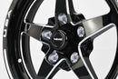 VMS Wheels Star 15x3.5 5x120.7 -13 Offset Black Milling Finish - VWST055