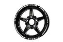 VMS Wheels Star 15x3.5 5x114.3 -13 Offset Black Milling Finish - VWST054
