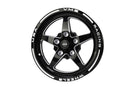 VMS Wheels Star 15x3.5 5x120.7 -13 Offset Black Milling Finish - VWST055