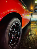 VMS Wheels Star 17x10 5x115 +30 Offset Polished Lip Black Milling Finish - VWST033