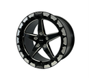 VMS Wheels Star 17x10 5x120 +44 Offset Black Milling Finish Beadlock - VWST081