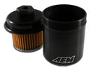 AEM Black Fuel Filter Kit - 94-01 Acura Integra / 94-97 Honda Accord / 96-00 Civic / 97-01 Prelude - 25-200BK