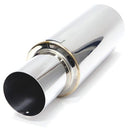 Blox Racing 63.5mm N1 304 SS Universal Exhaust Muffler w/ Straight Tip - BXEX-00109