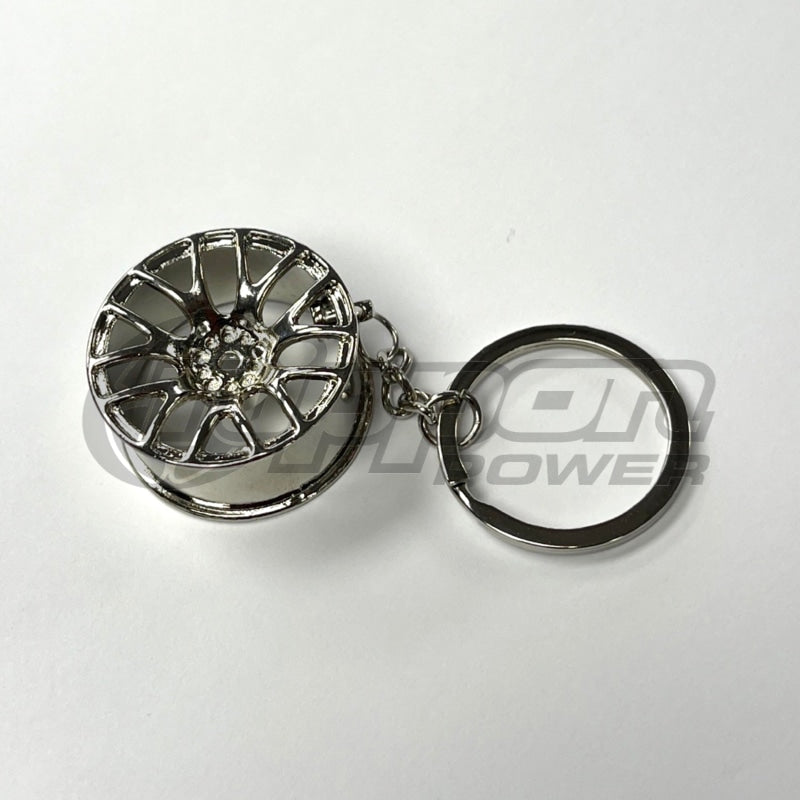 Wheel Key Chain - Silver Kc-Wheel-Sil
