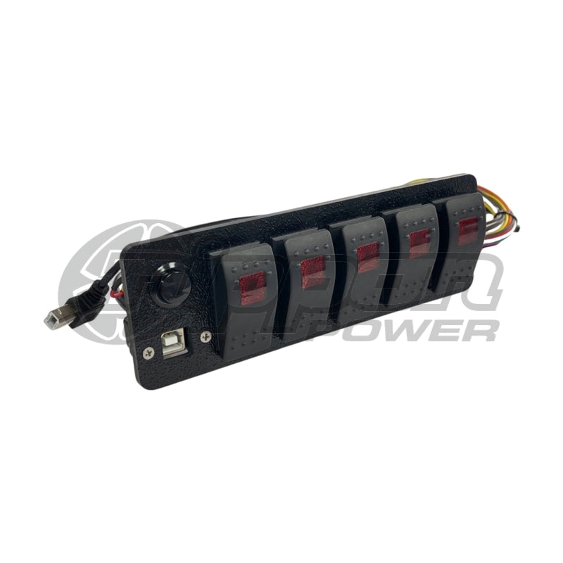 WireWhere 5-Switch DIN Panel - SWITCHPANEL